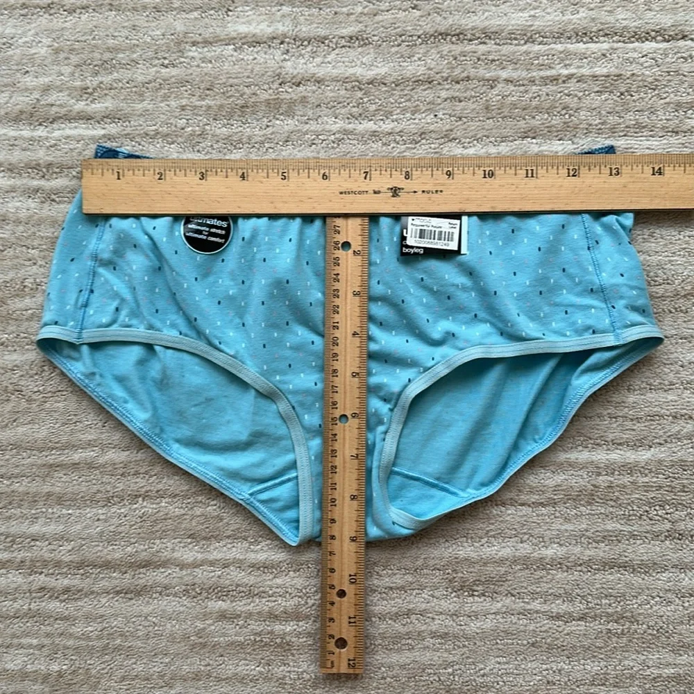 3 pairs of Jockey Panties Hip Brief, Hi-Cut, Boy Leg High-Waisted Briefs Size 6